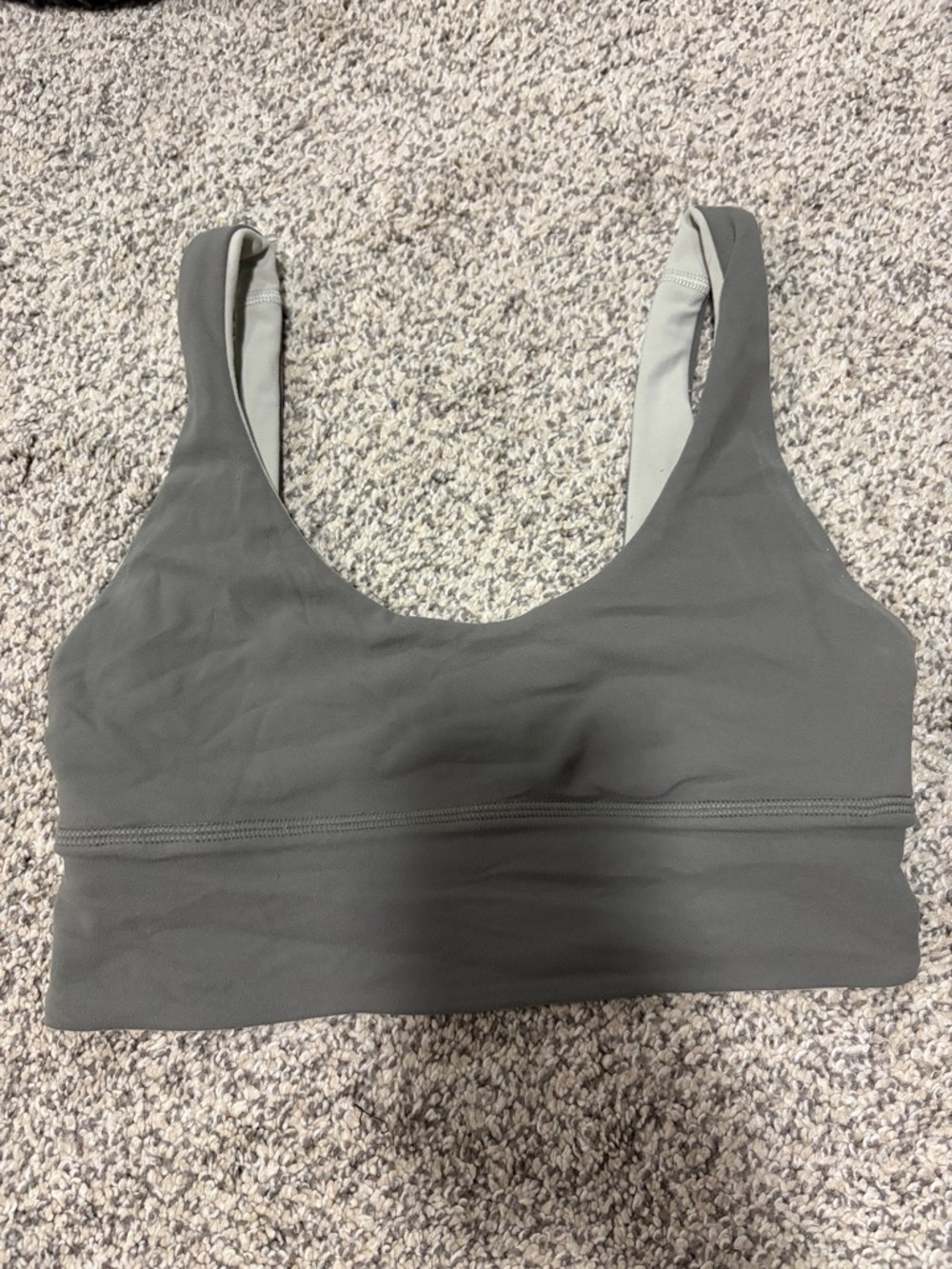 lululemon athletica align reversible green/Gray Scoop Sports Bra